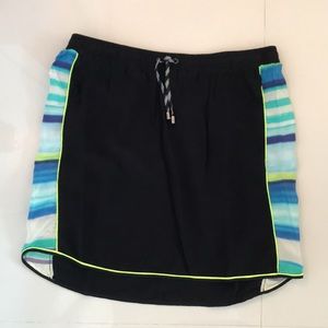 NWT JONATHAN SIMKHAI Black Silk Mini Skirt Sz L